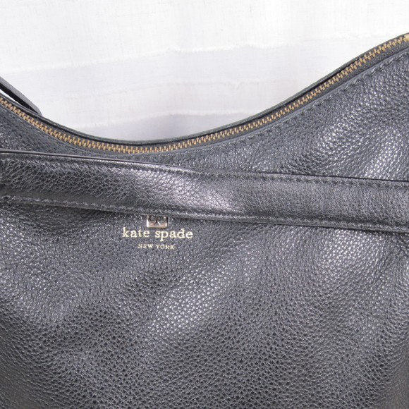 Kate Spade Pine Street Finley Hobo Bag in Black Pebbled Leather - Picture 7 of 15